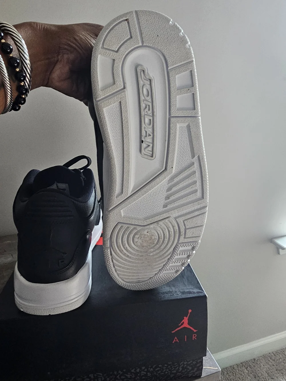 Jordan 3 Retro Black and White Low-Top Sneakers